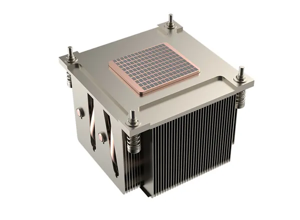aluminum fin copper plate heat pipe heat sink