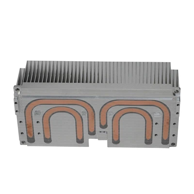 aluminum extruded heat sink with heat pipe aluminum extruded heat sink with heat pipe