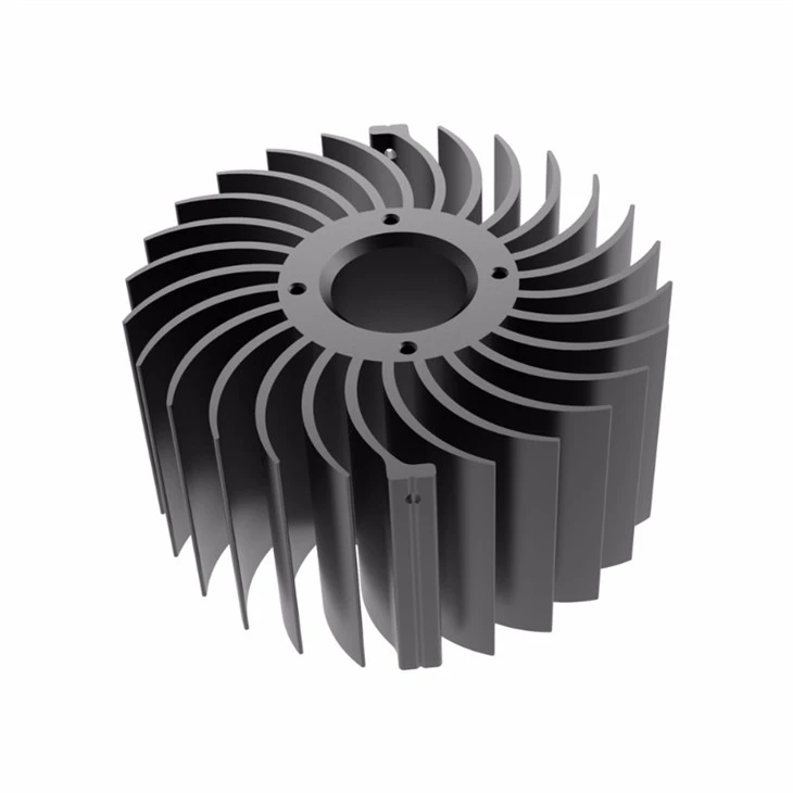 Aluminum Round LED Heatsink Extrusion