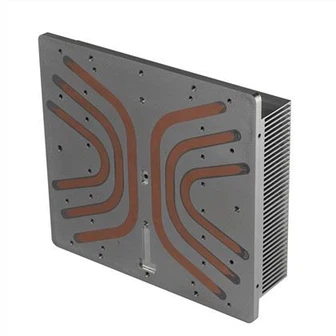 Extrusão de dissipador de calor para usinagem CNC de alumínio grande